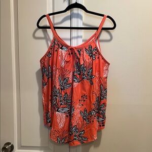 Floral Coral Women's Top